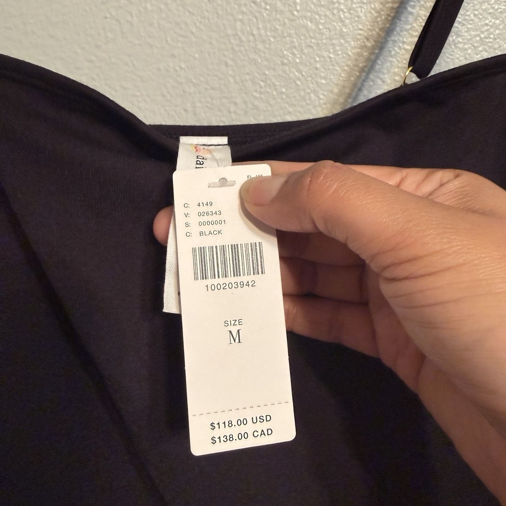 Anthropologie Daily Practice Bubble Twofer Mini Dress Black Medium NWT - Picture 5 of 8